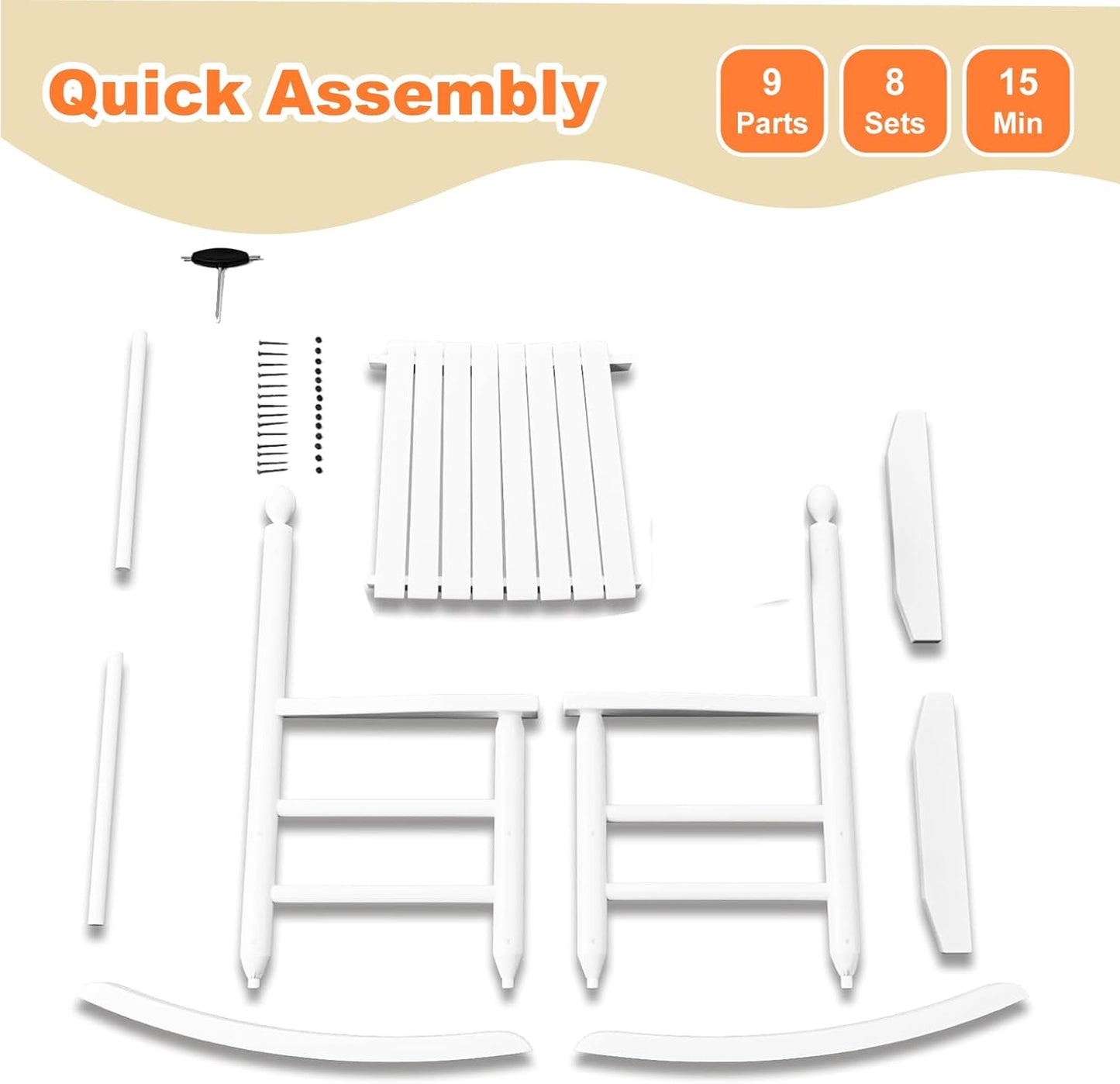 Child’s Wood Rocking Chair for Ages 3-6 - Image 7