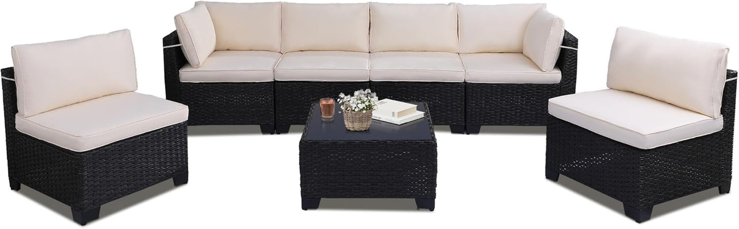 7 Piece Patio Set - 6117WH -1 - Image 9