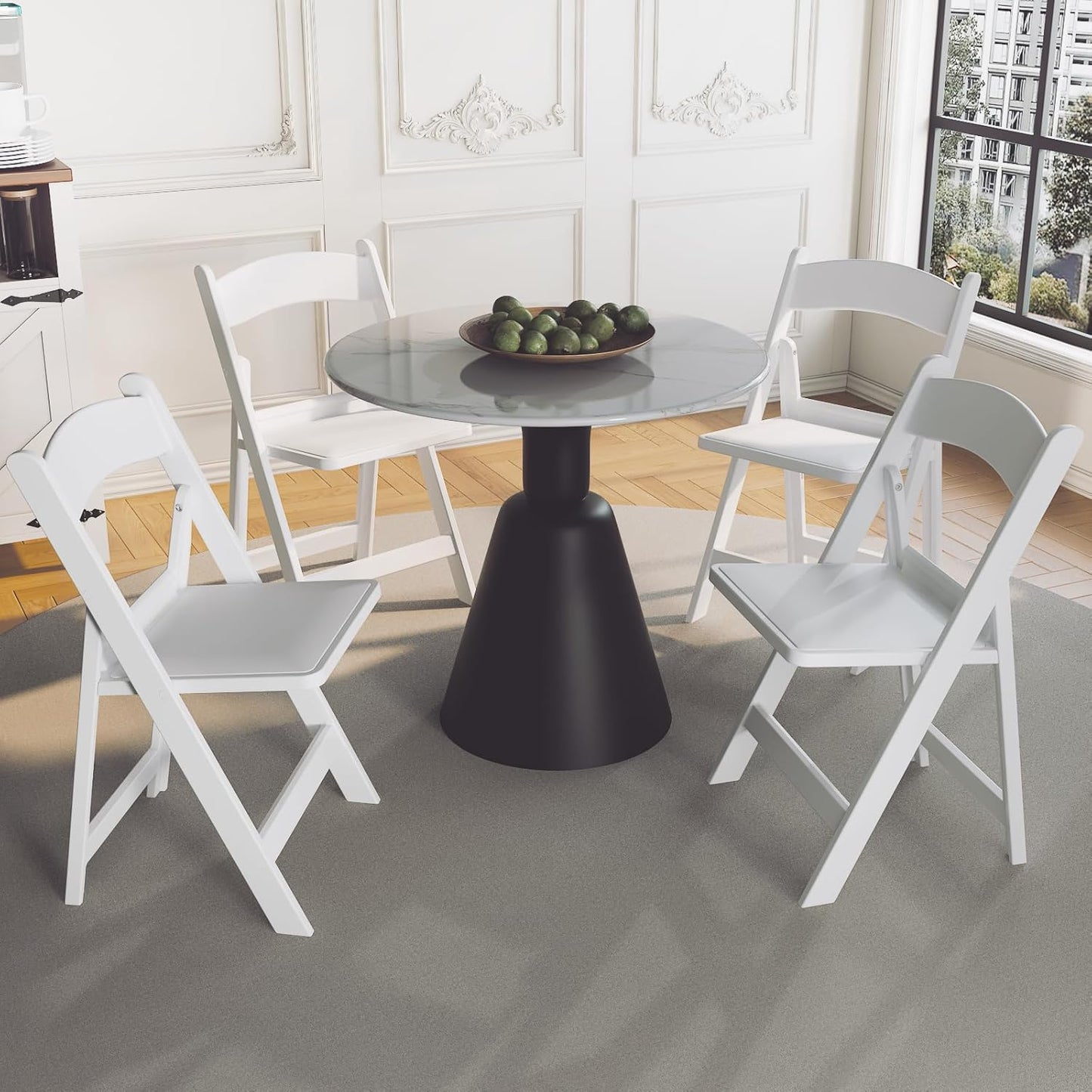 4 Resin Folding Chairs