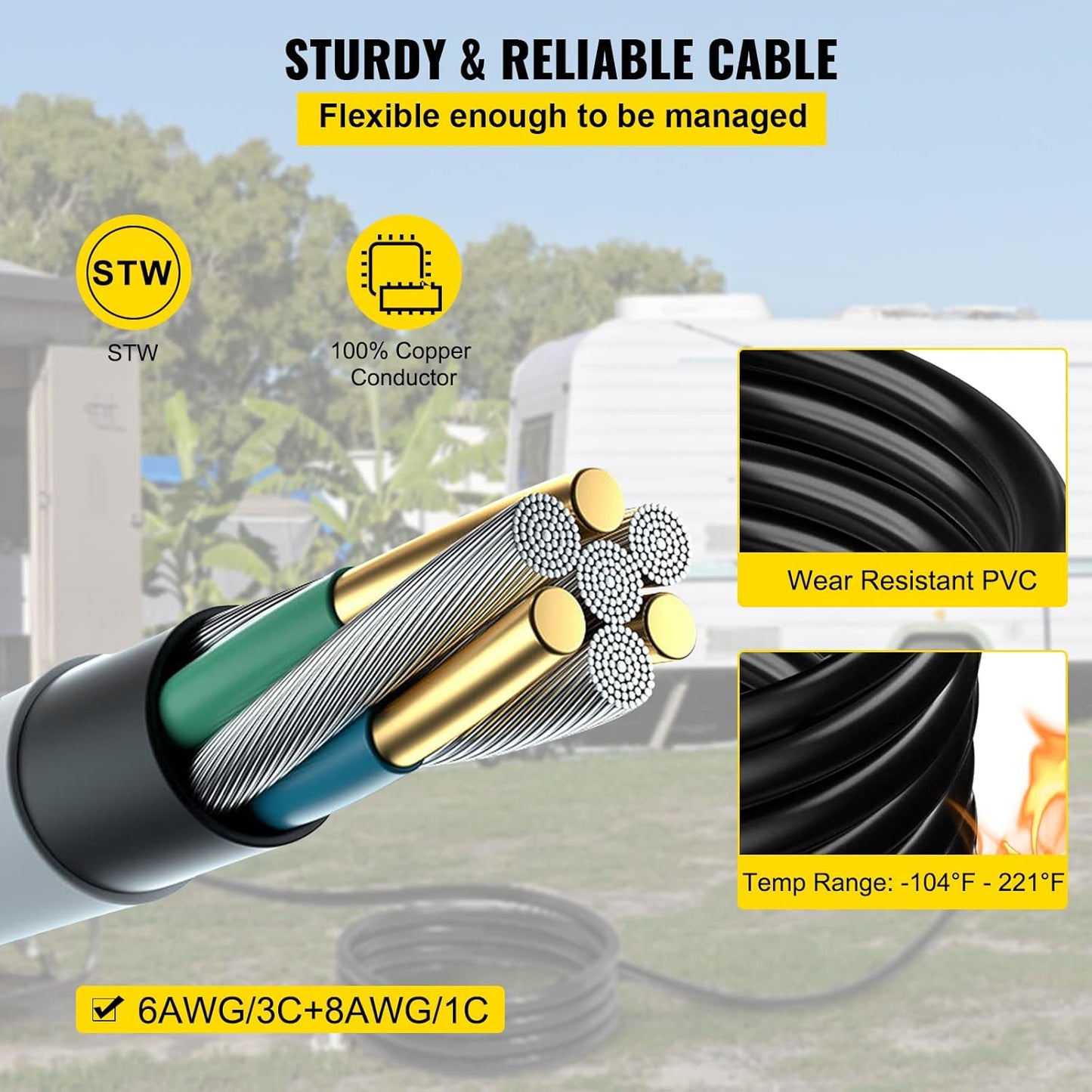 50 Amp Generator Power Cord - Image 3