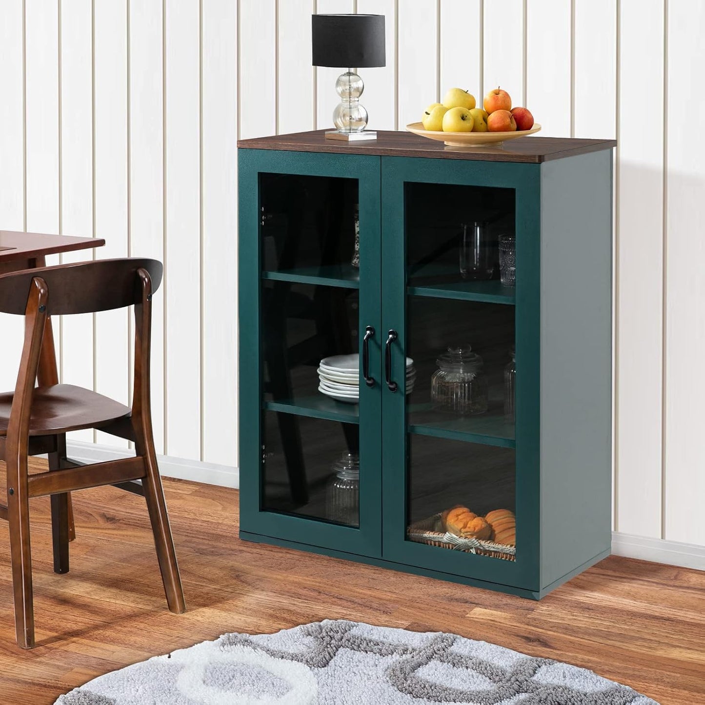 Buffet Cabinet with Tempered Glass Doors - Image 7
