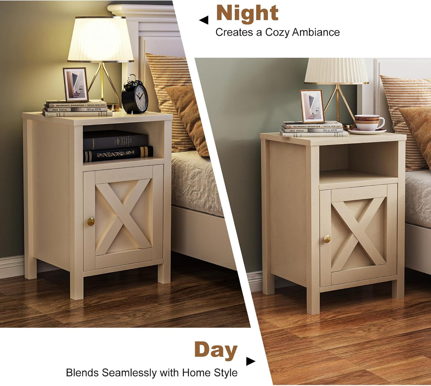 Farmhouse Nightstands Set of 2 - Image 6