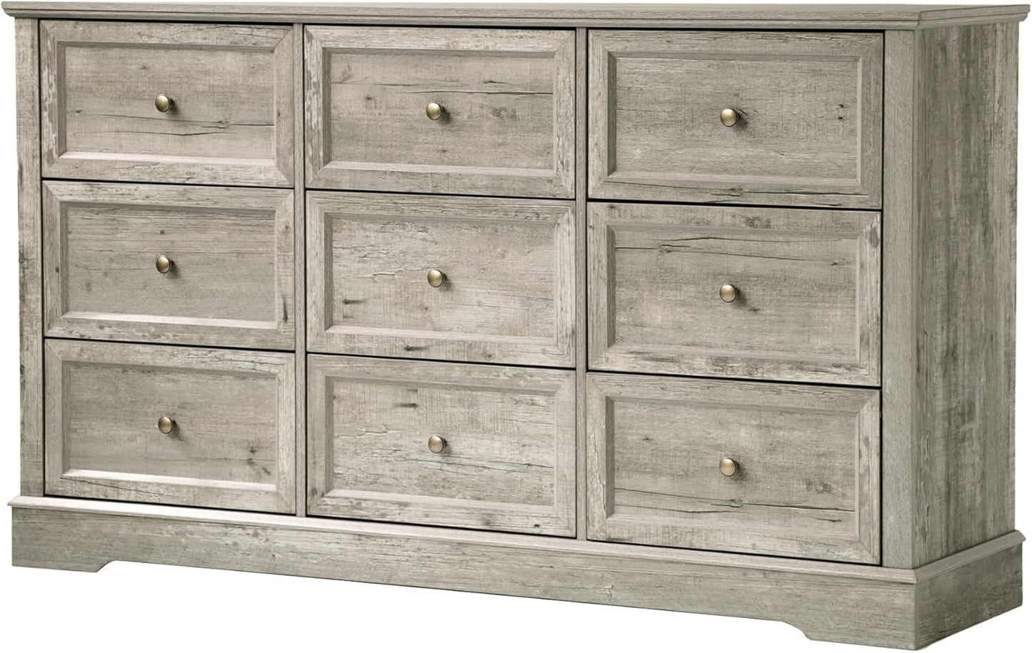 Farmhouse Dresser 9 Drawer (9 Drawers, Grey) - Image 1