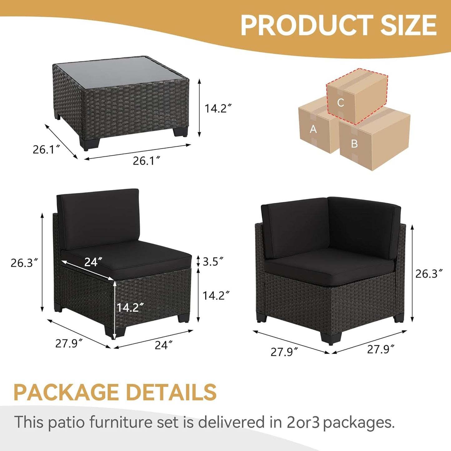 7 Piece Patio Set - 6127BL -A - Image 6