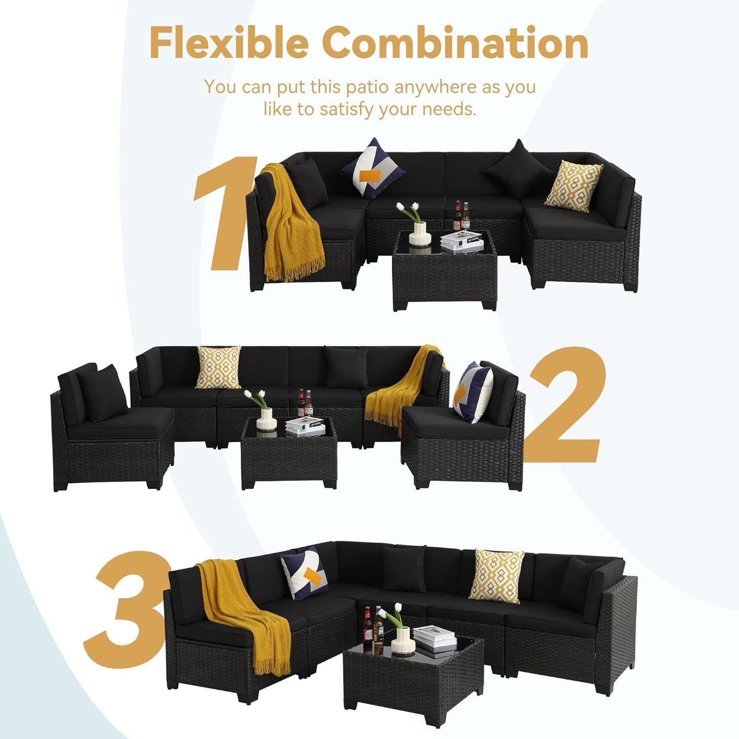 7 Piece Patio Set - 6127BL -A - Image 4