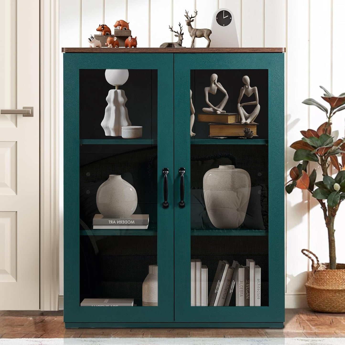Buffet Cabinet with Tempered Glass Doors - Image 1