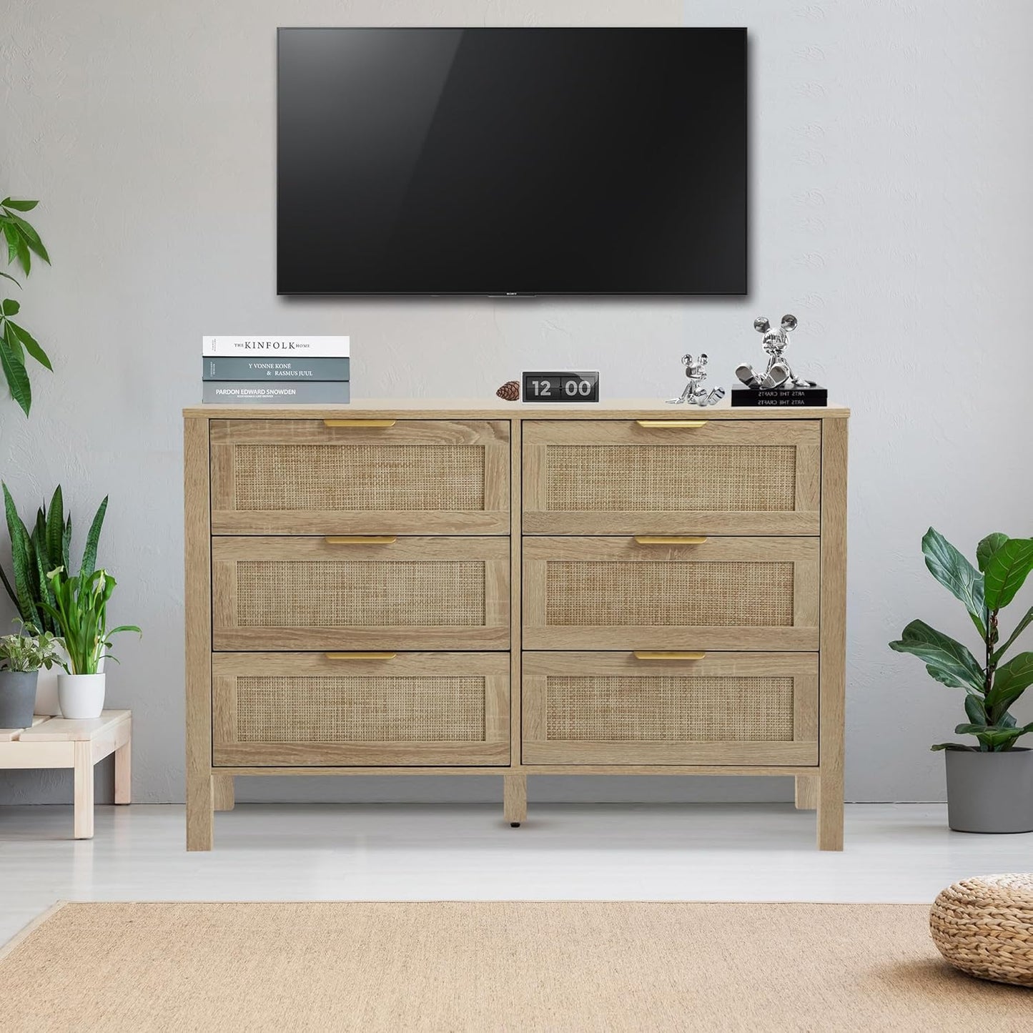 Rattan Chest of Dressers - 9 Drawers - Image 8