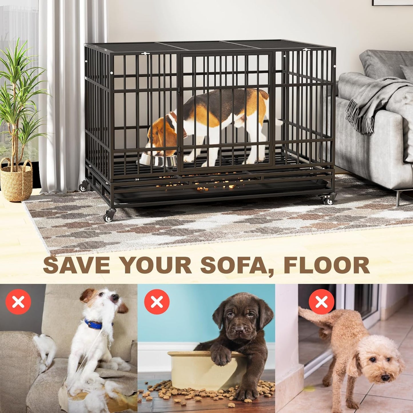 48 Inch Heavy Duty Dog Crate