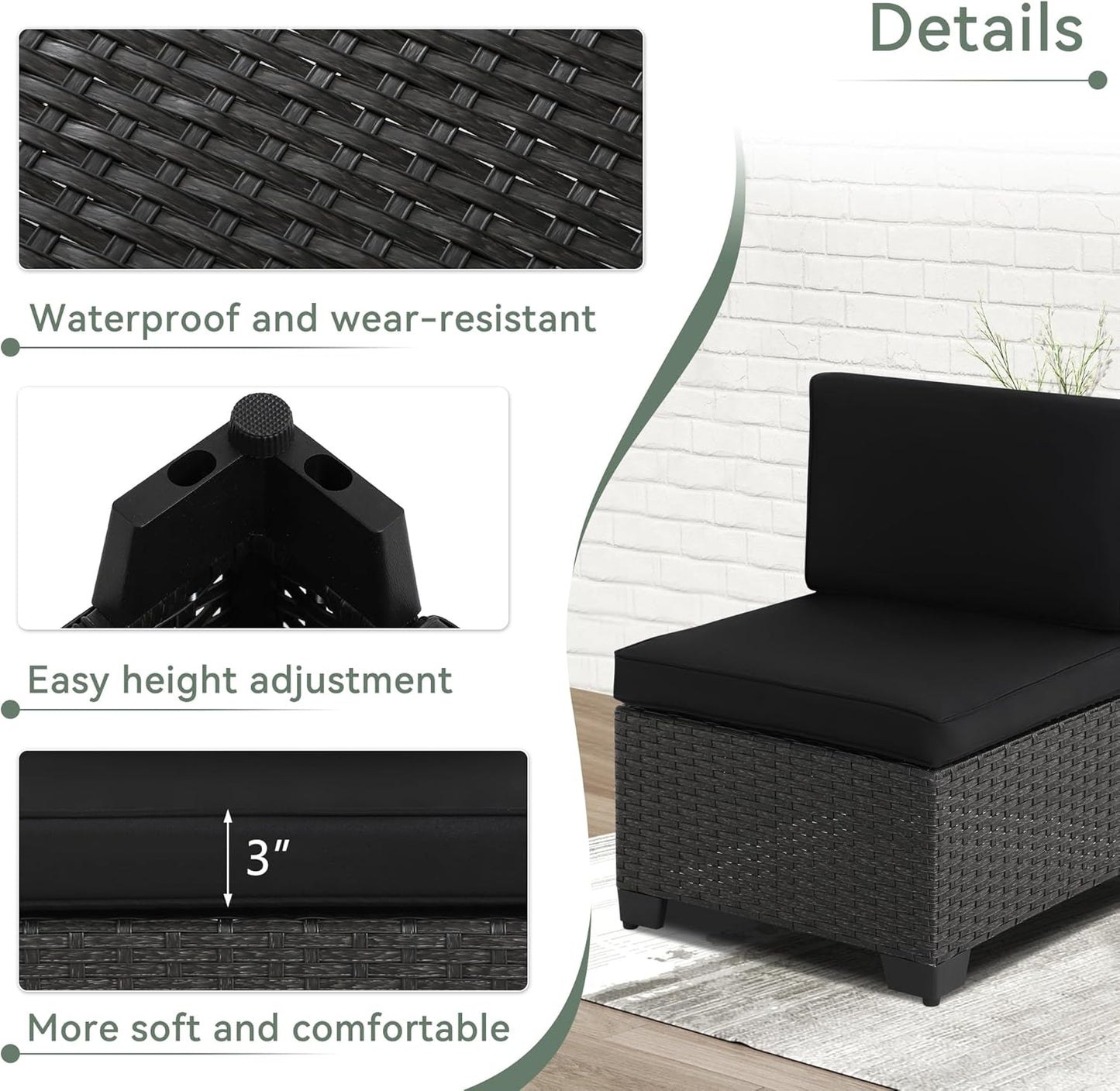7 Piece Patio Set - 6127BL -2 - Image 6
