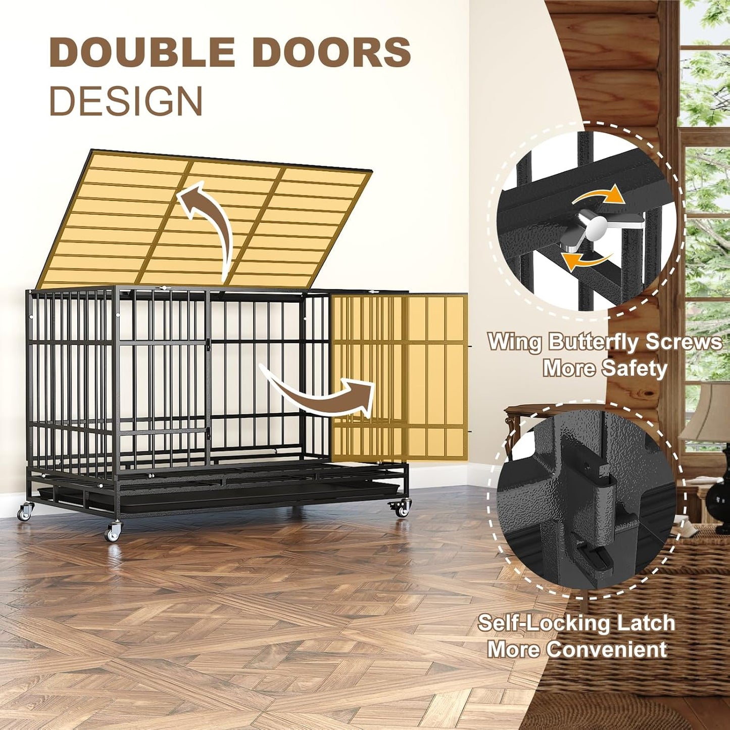 48 Inch Heavy Duty Dog Crate