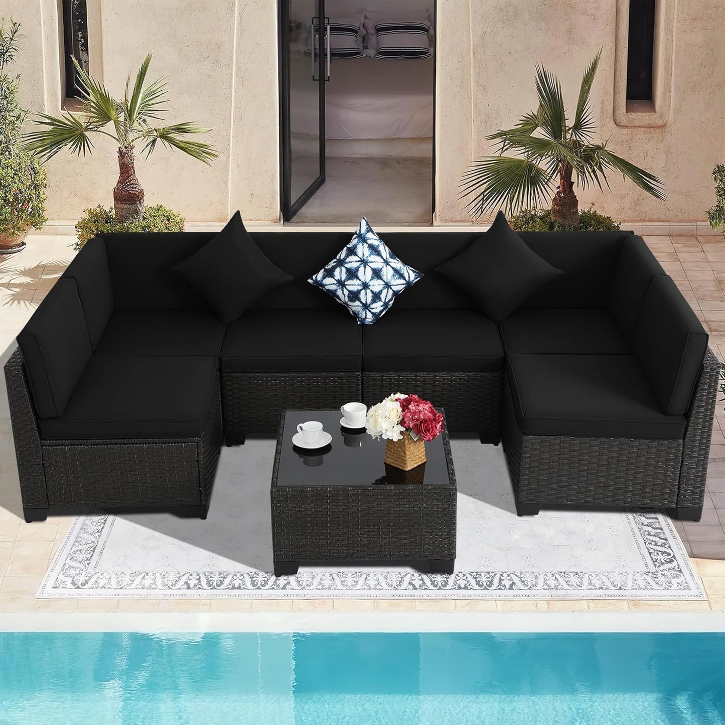 7 Piece Patio Set - 6117BL- A - Image 7