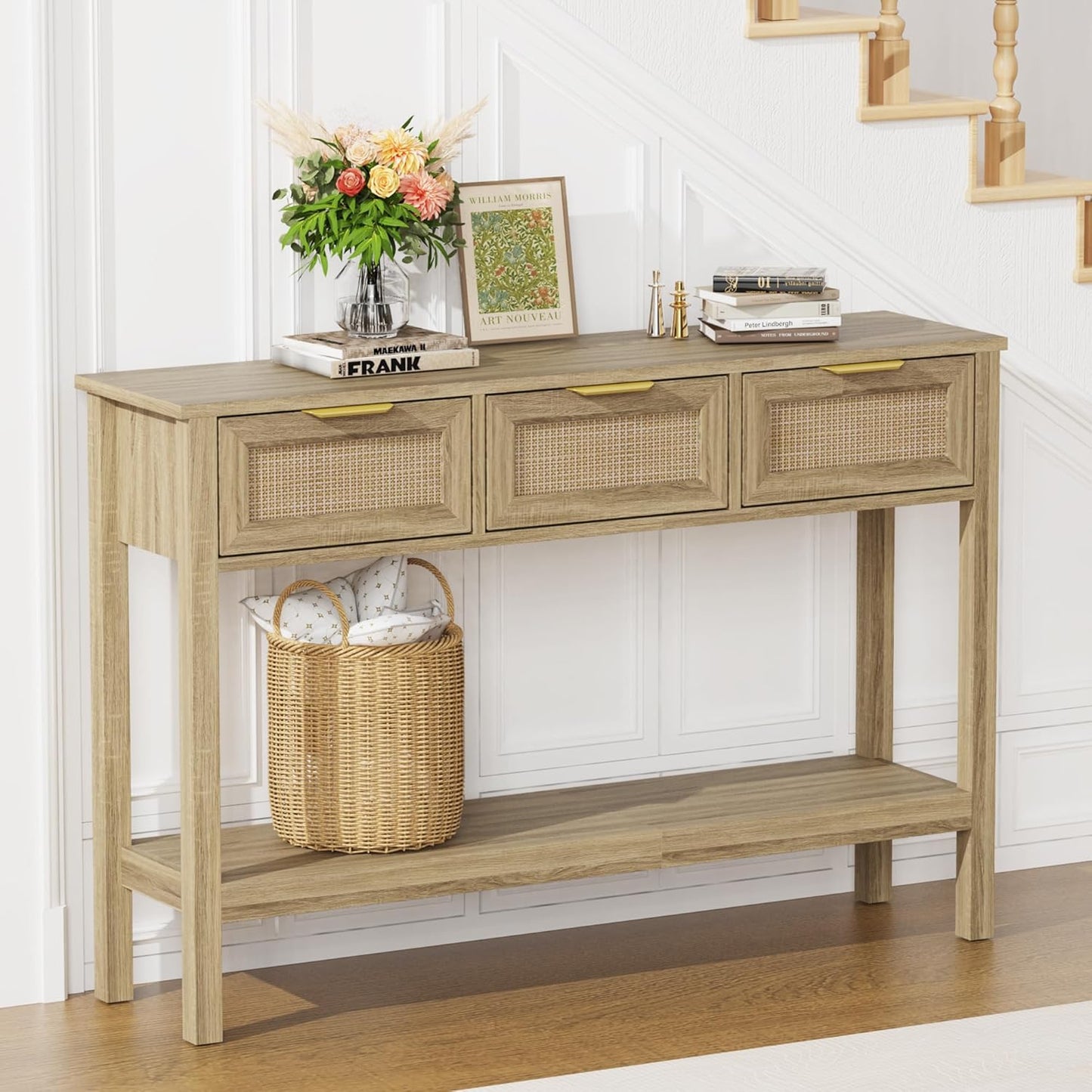Entryway Table with 3 Drawers - Image 7