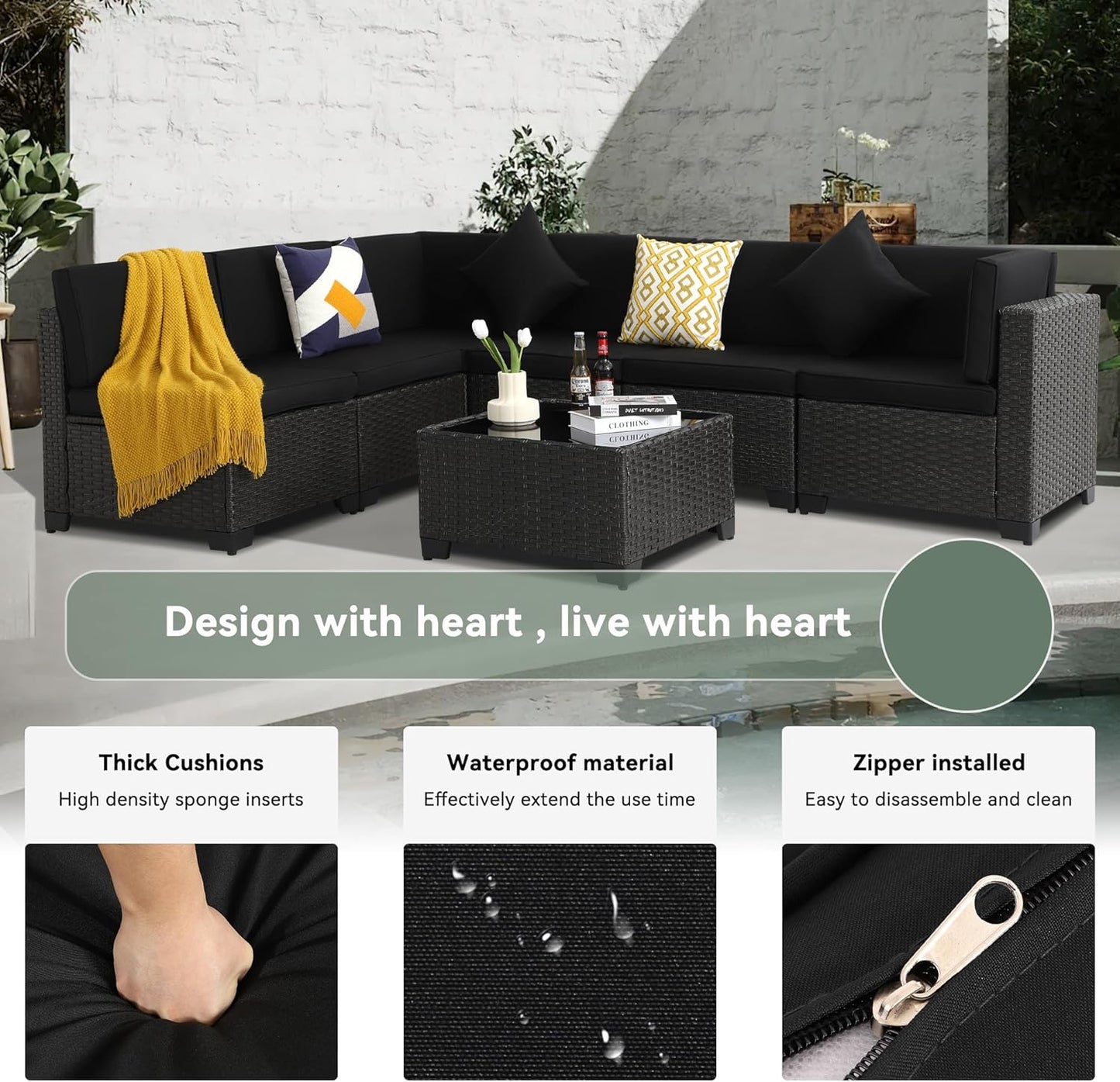 7 Piece Patio Set - 6127BL -2 - Image 5
