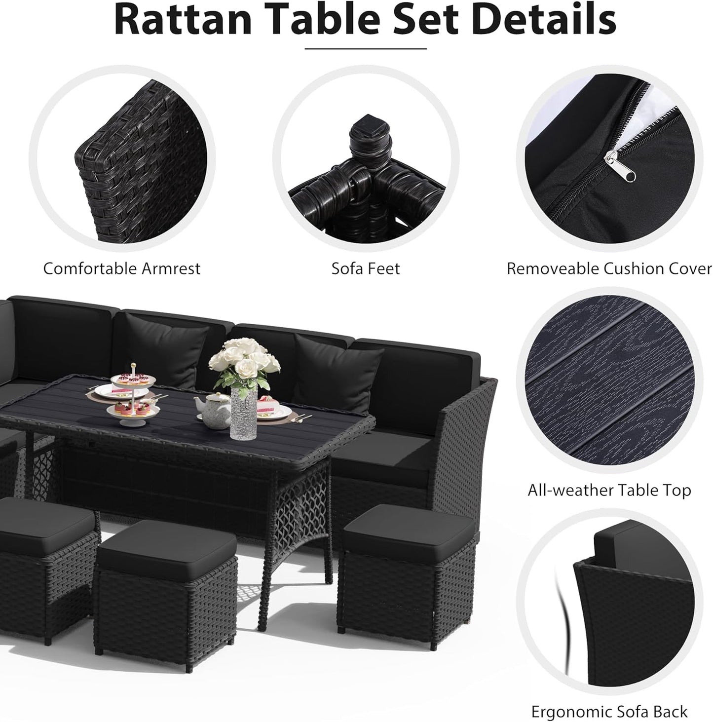 7 Piece Patio Set - 6217BL -1 - Image 3
