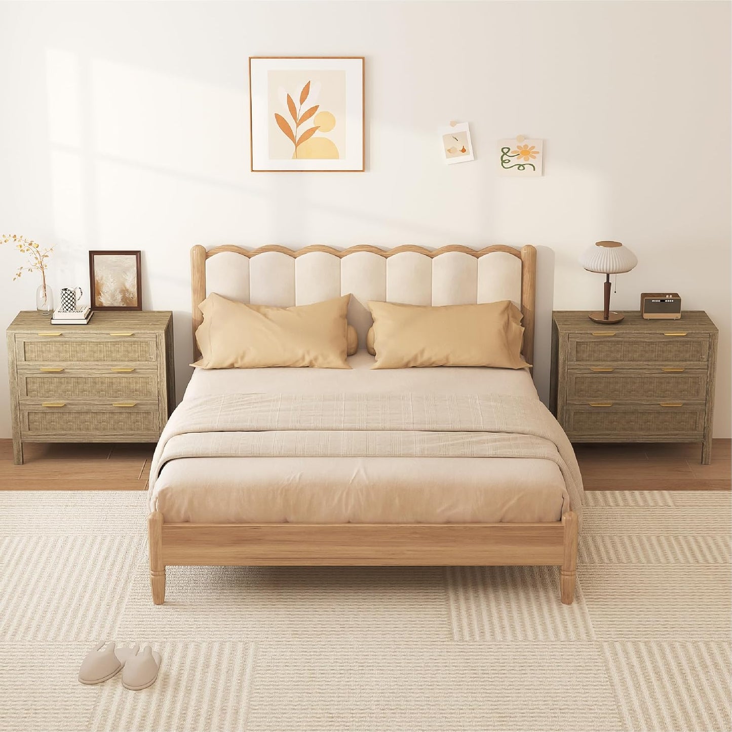 3 Drawer Rattan Dressers - Image 8