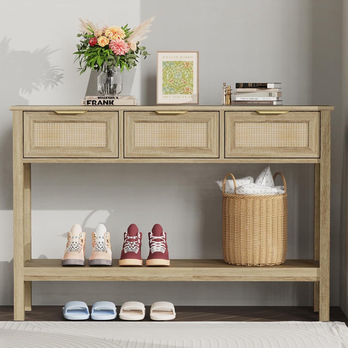 Entryway Table with 3 Drawers - Image 8
