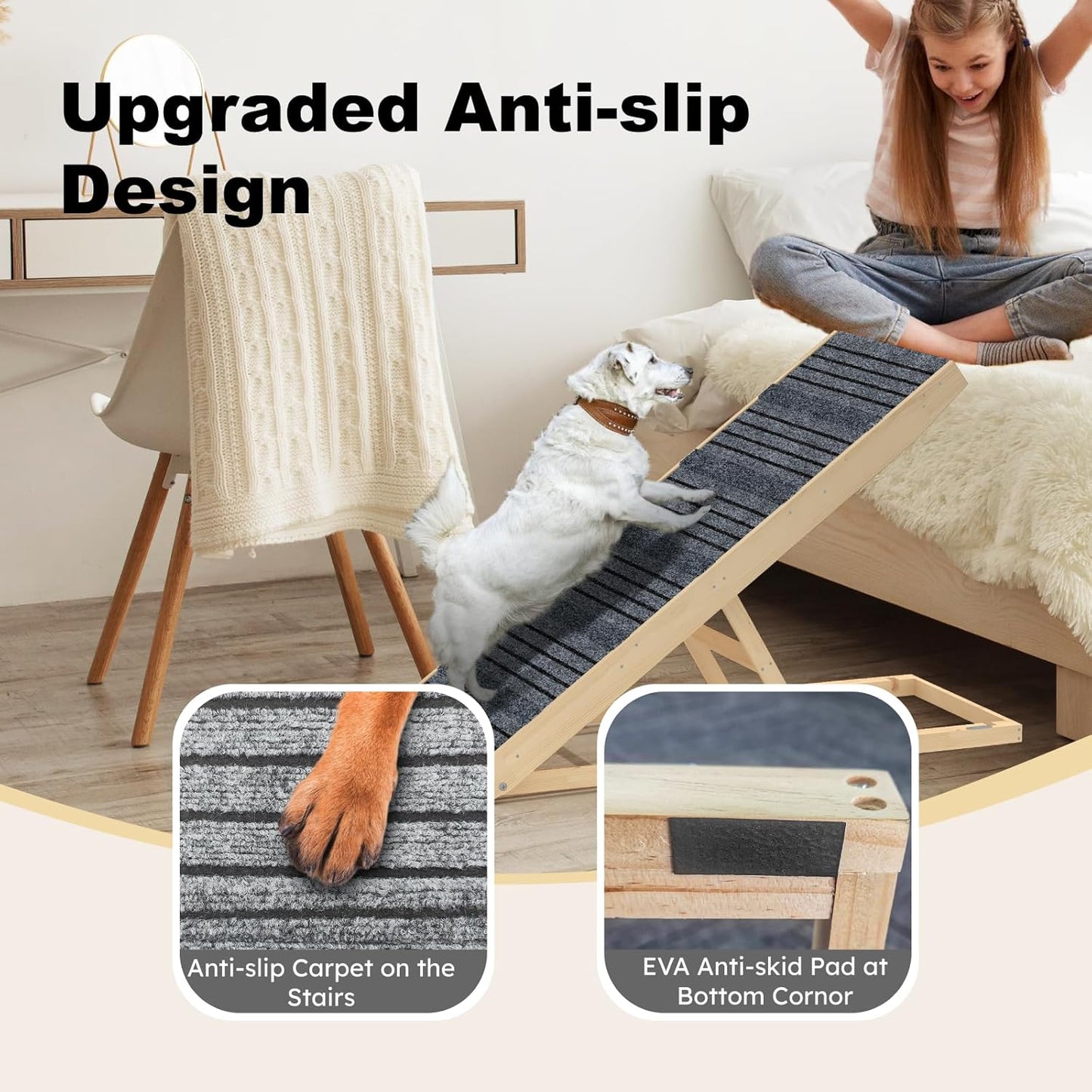 Dog Ramp for Bed, 40 Inch Dog Ramp for Car - Image 4