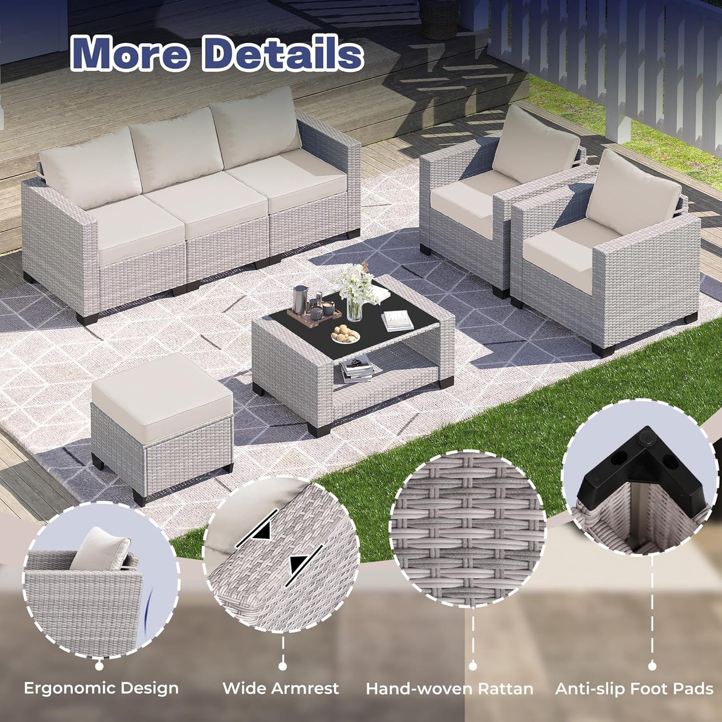 7 Piece Patio Set - C - Image 5