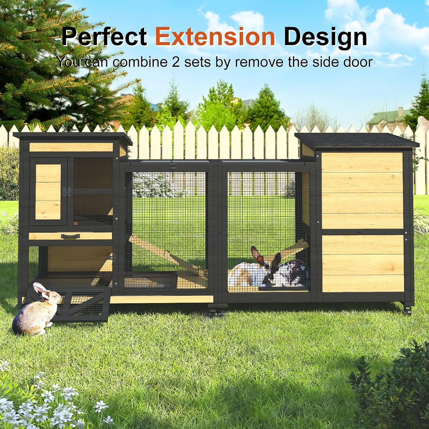 40'' Rabbit Cage Bunny Cage - Image 8