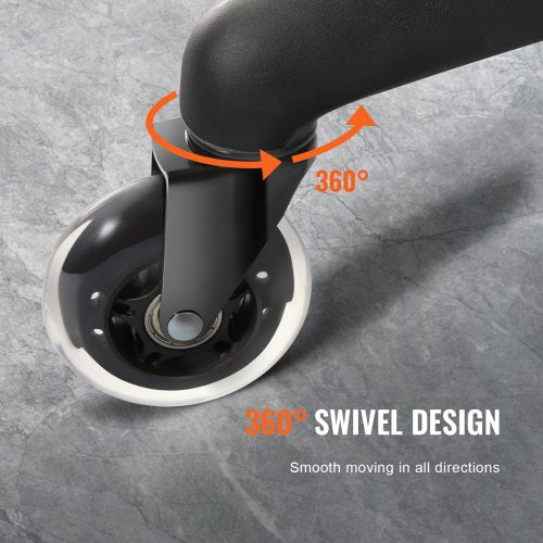 Office Chair Wheels, Set of 2, 3 inch Caster Wheels Replacement - Image 3