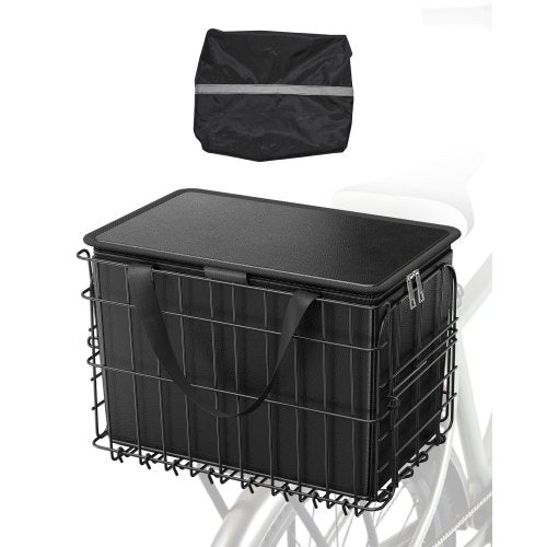 Rear Bike Basket Folding Bicycle Basket - Image 6
