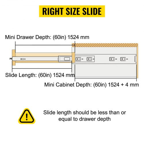 Heavy Duty Drawer Slides 60" - Image 3