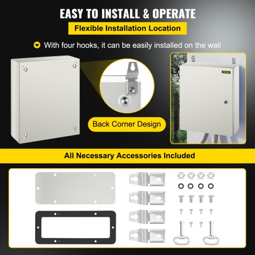 Steel Enclosure, 20 x 16 x 6'' NEMA 4X Steel Electrical Box - Image 6
