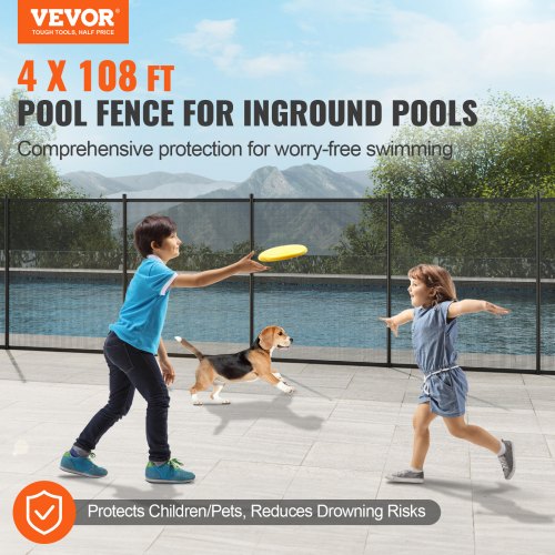 VEVOR Pool Fence, 4 x 108 FT Pool Fences for Inground Pools - Image 5