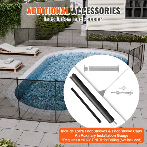 VEVOR Pool Fence, 4 x 108 FT Pool Fences for Inground Pools - Image 10