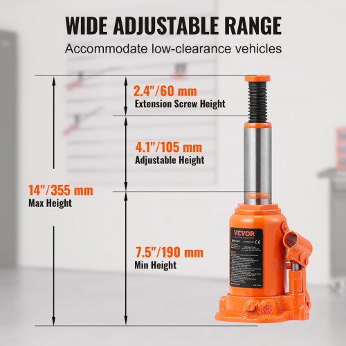 Hydraulic Bottle Jack, 12 Ton - Image 5