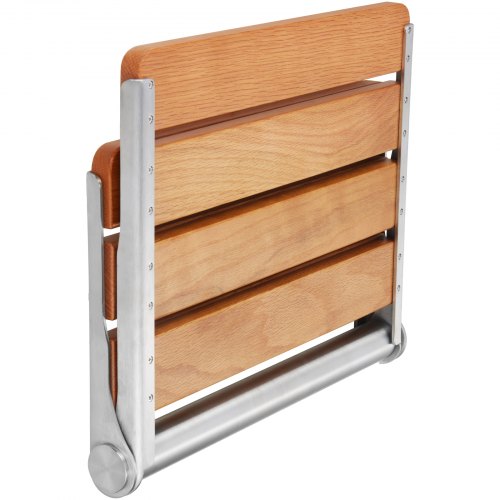 Folding Oak Shower Seat - Image 2