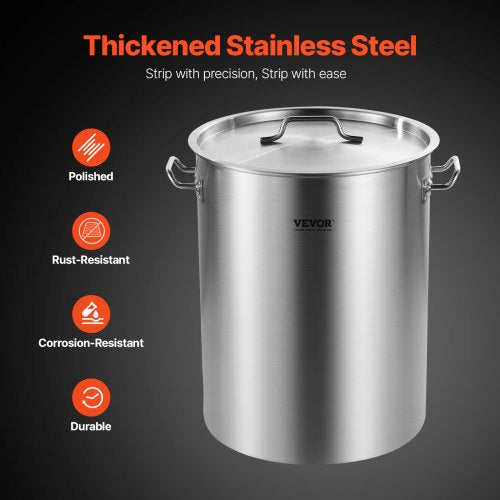 36QT Stainless Steel Stockpot - Image 4