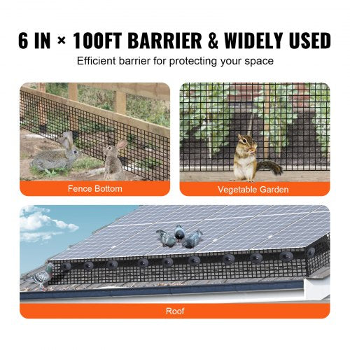 6 inch x 100ft Solar Panel Bird Guard, Critter Guard Roll Kit - Image 6
