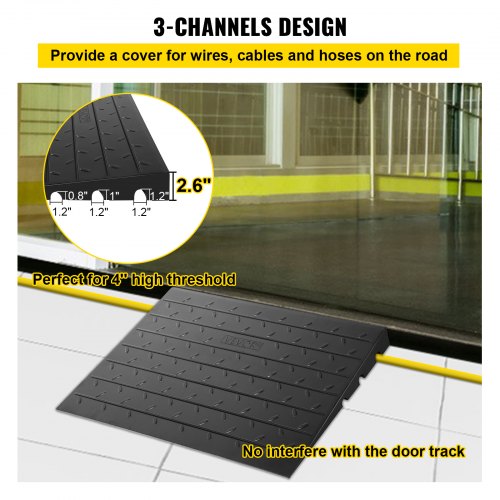 Rubber Threshold Ramp, 2.6" - Image 5