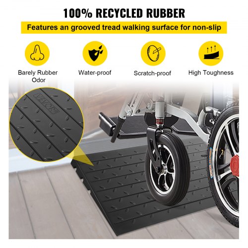 Rubber Threshold Ramp, 2.6" - Image 4