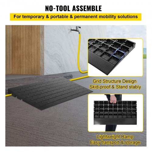 Rubber Threshold Ramp, 2.6" - Image 7