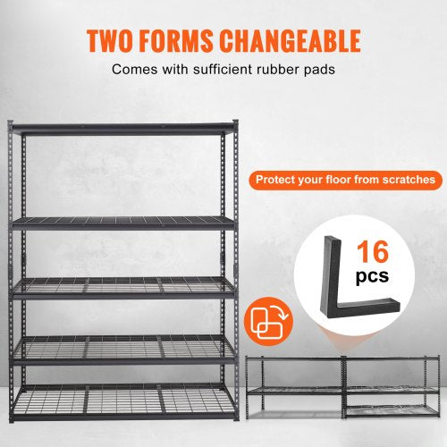 Storage Shelving Unit, 5-Tier Adjustable, 2000 lbs Capacity - Image 4