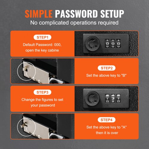 48-Key Cabinet, Key Safe with Combination & Key Lock - Image 7