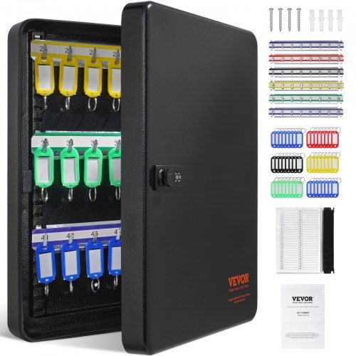 48-Key Cabinet, Key Safe with Combination & Key Lock - Image 8