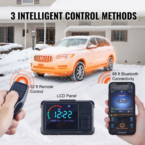 Diesel Air Heater All-in-one 12V 8KW Bluetooth App LCD for Car RV Indoors - Image 2