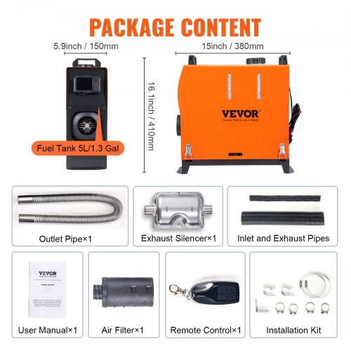 Diesel Air Heater All-in-one 12V 8KW Bluetooth App LCD for Car RV Indoors - Image 10