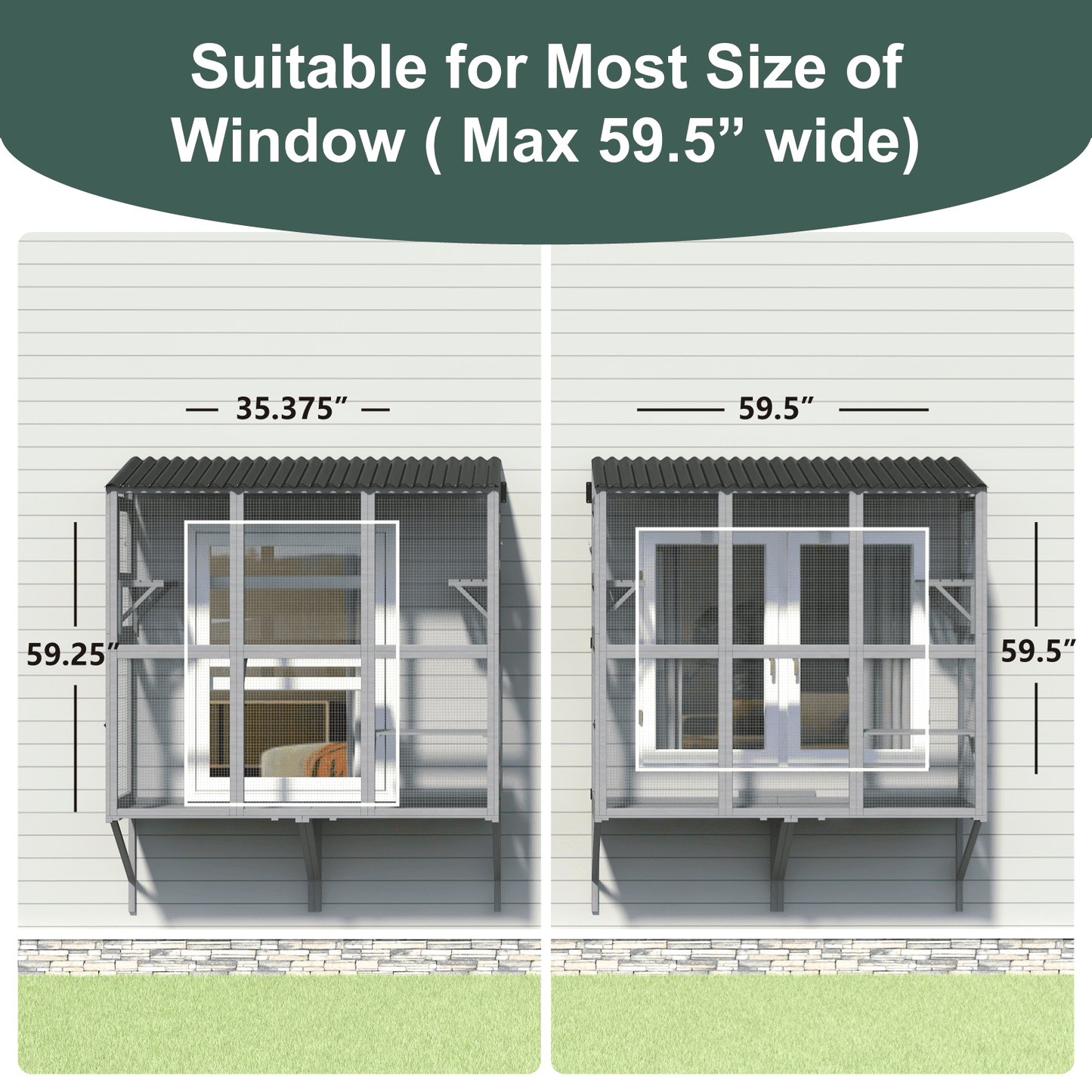 Cat Window Catio for Indoor Cats with 4 Jump Platforms - Image 2