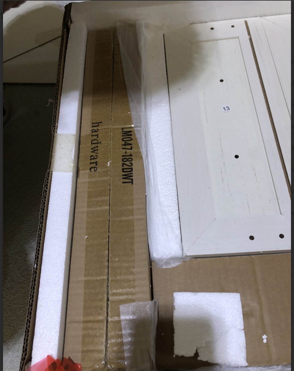 18" Farmhouse Nightstand with Charging Station - White - Image 9