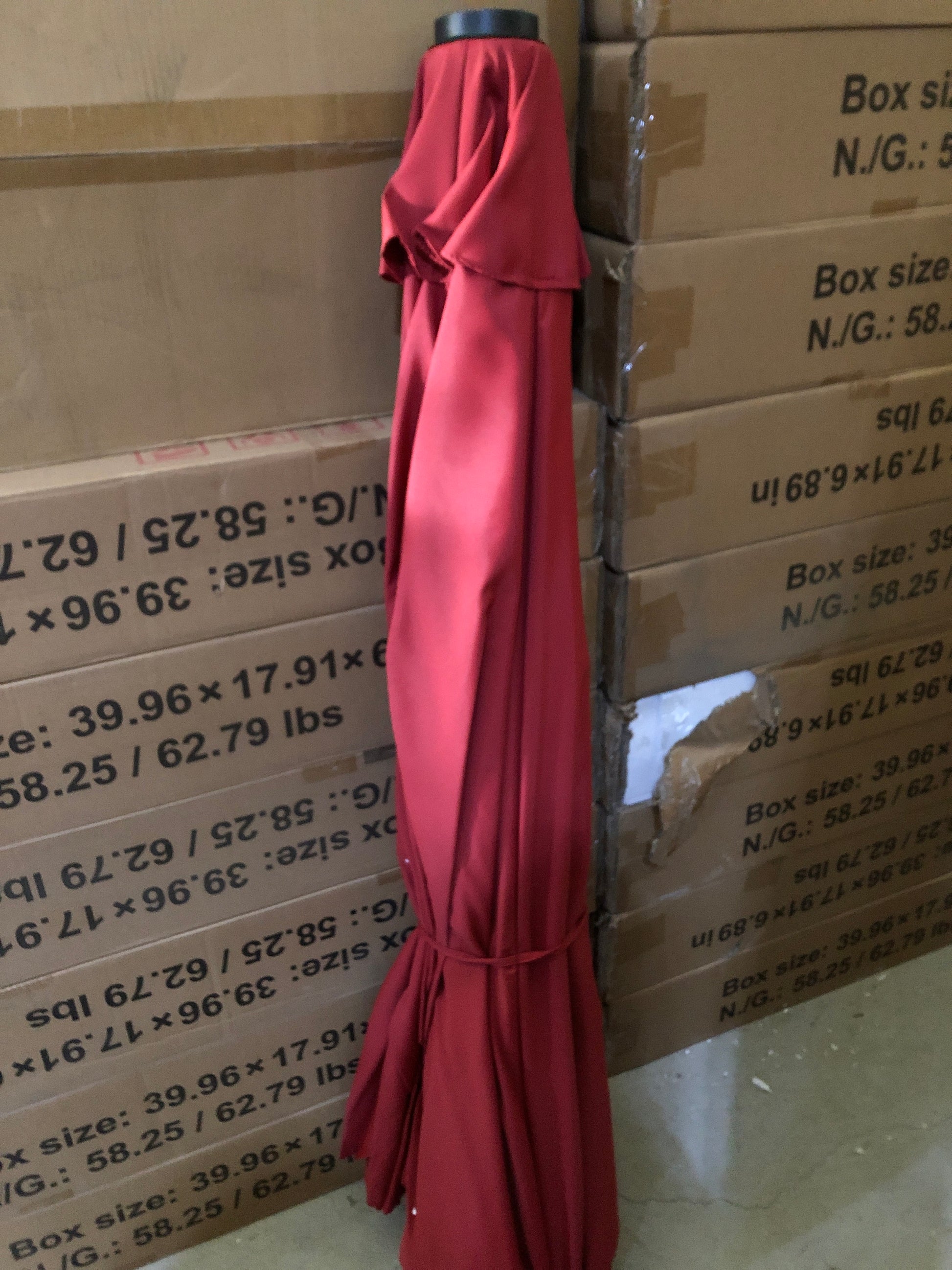 9 Ft LED Patio Umbrella with Bluetooth - Image 1