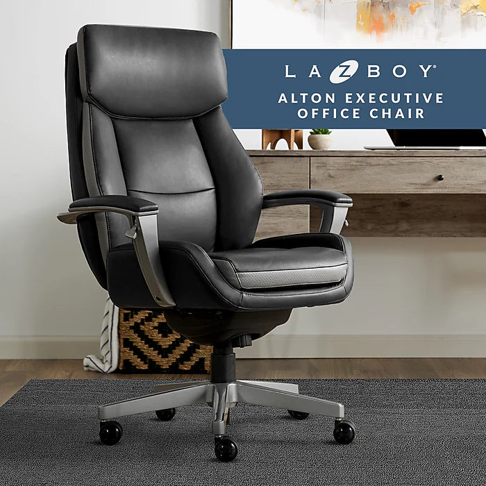 La-Z-Boy Alton Ergonomic Bonded Leather Swivel Executive Chair - Image 2