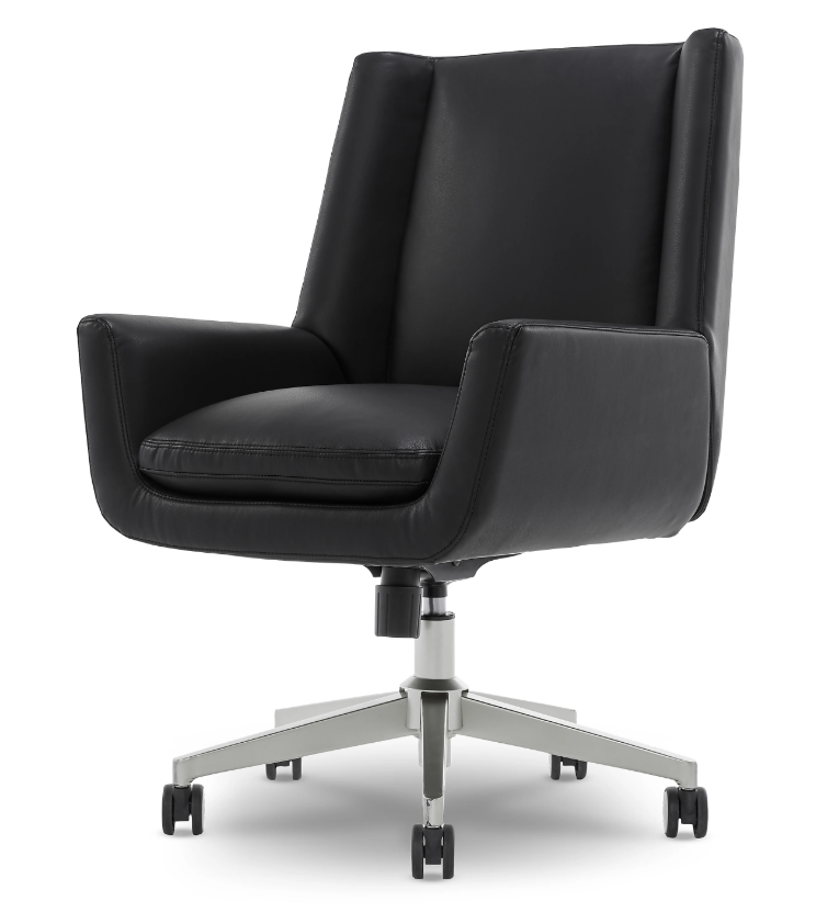 Serta SitTrue Montair Faux Leather Mid-Back Manager Chair - Image 1
