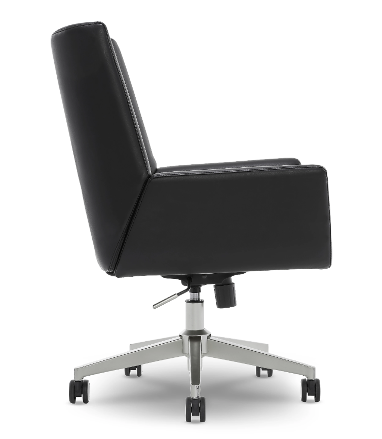 Serta SitTrue Montair Faux Leather Mid-Back Manager Chair - Image 2