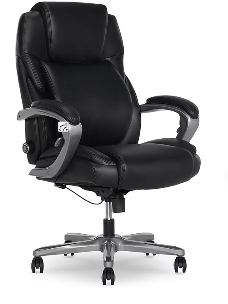 La-Z-Boy Niall AIR Lumbar Pro+ Ergonomic Vegan Leather Executive Big & Tall Chair - Image 1
