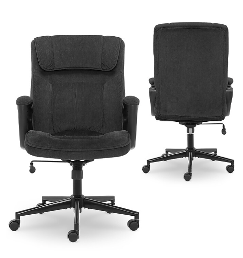 Serta Hannah I Ergonomic Microfiber Swivel Executive Chair - Image 3