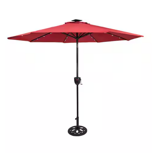 9 Ft LED Patio Umbrella with Bluetooth - Image 2